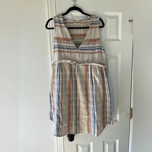 EUC Maisie Boho Cotton Shift Dress With Pockets XL
